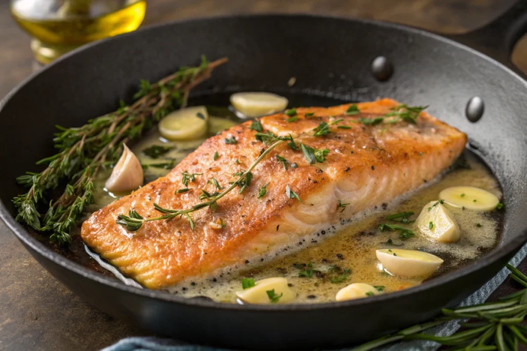 Cooking Fish For Breakfast In A Skillet