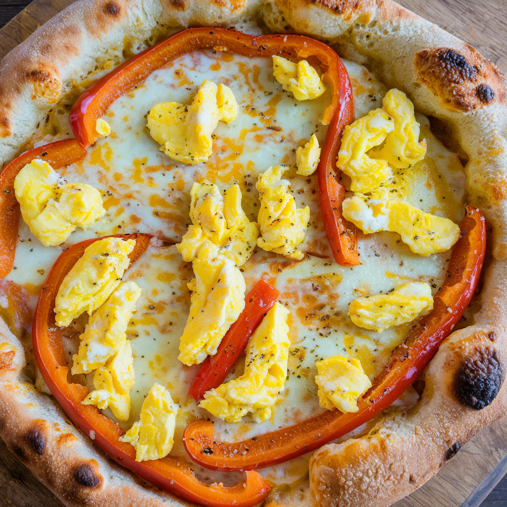 Scrambled Egg Breakfast Pizza
