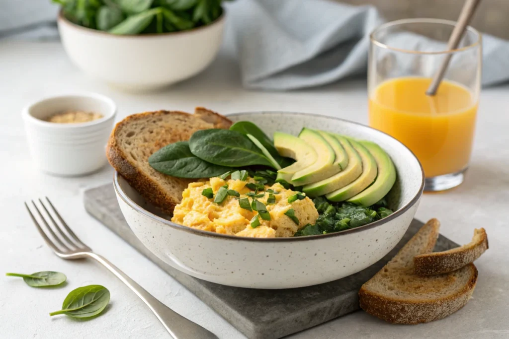 Balanced Scrambled Eggs Bowl
