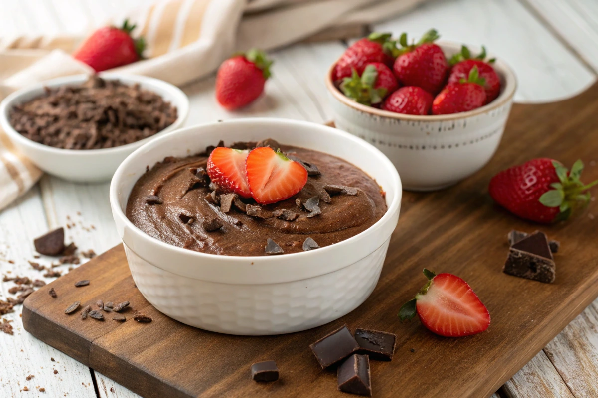 Creamy Chocolate Pudding In A Bowl