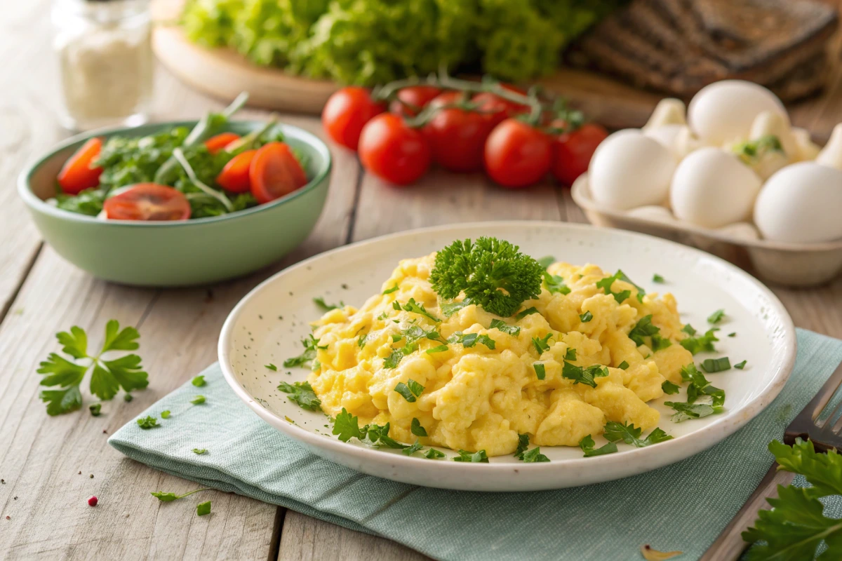 Delicious Scrambled Eggs Meal