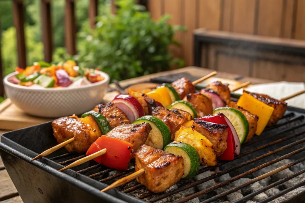 Grilled Honey Chicken Kabobs
