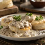 Sausage Gravy And Biscuits Breakfast