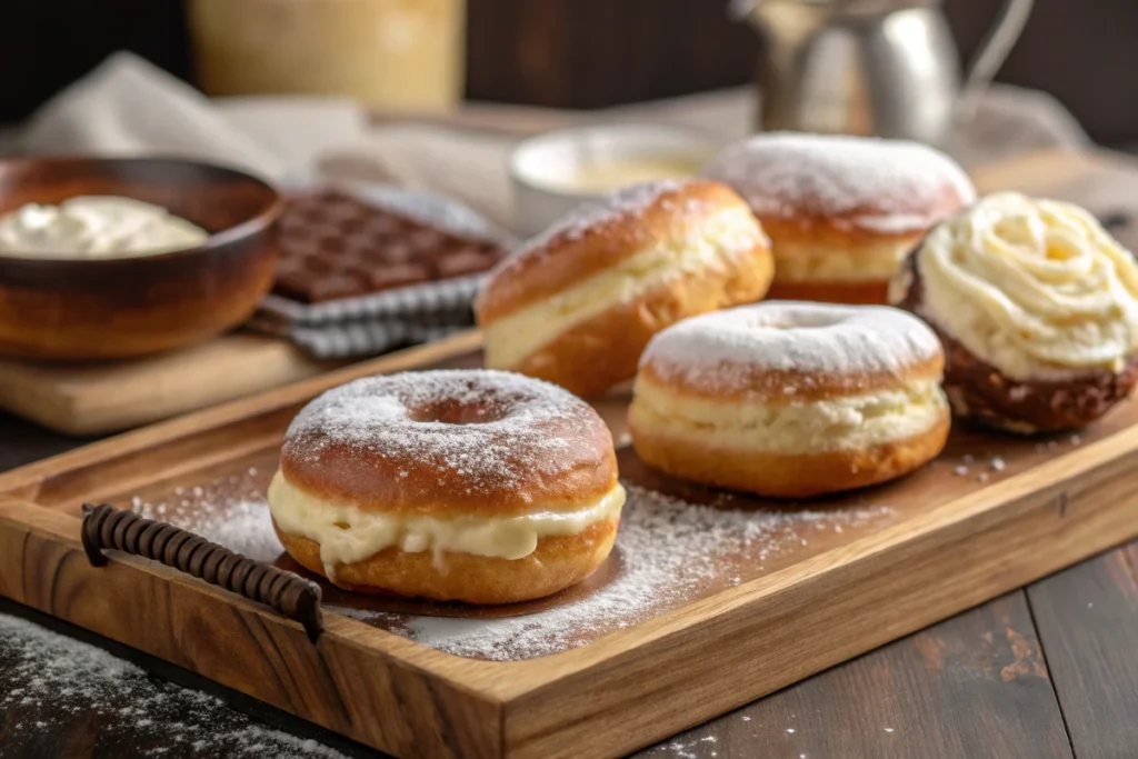 Crispy And Creamy Doughnuts