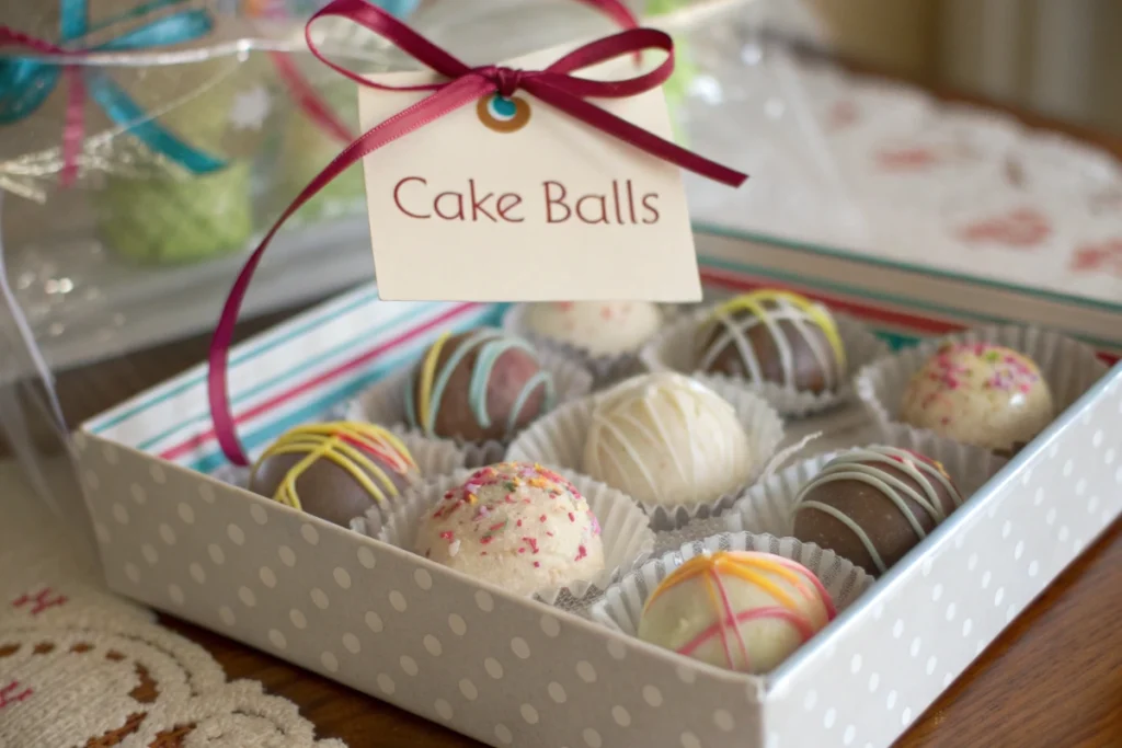 Gift Wrapped Cake Balls