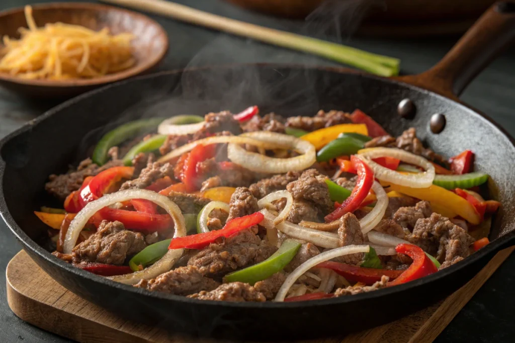 Ground Beef Being Cooked For Sloppy Joes