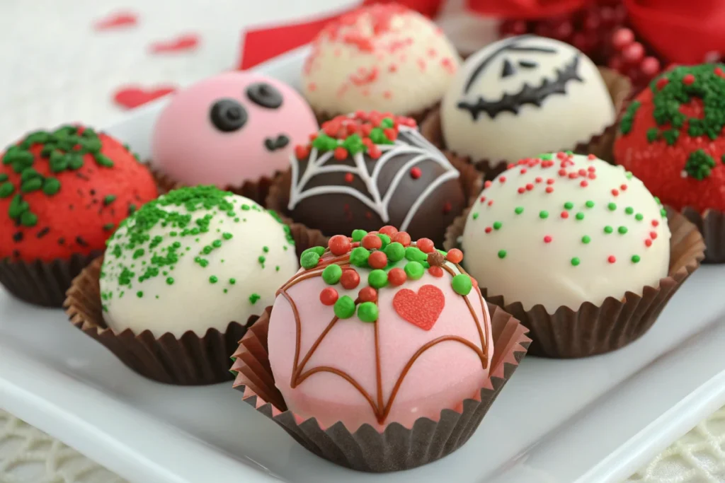 Holiday Themed Cake Balls