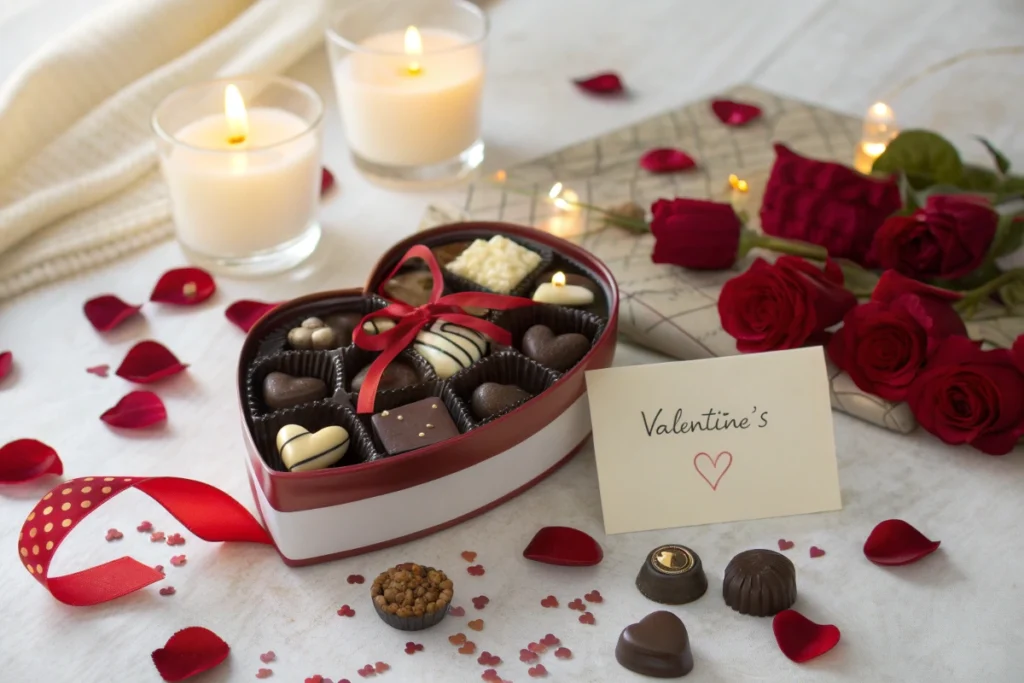 Romantic Box Of Valentine's Day Chocolates